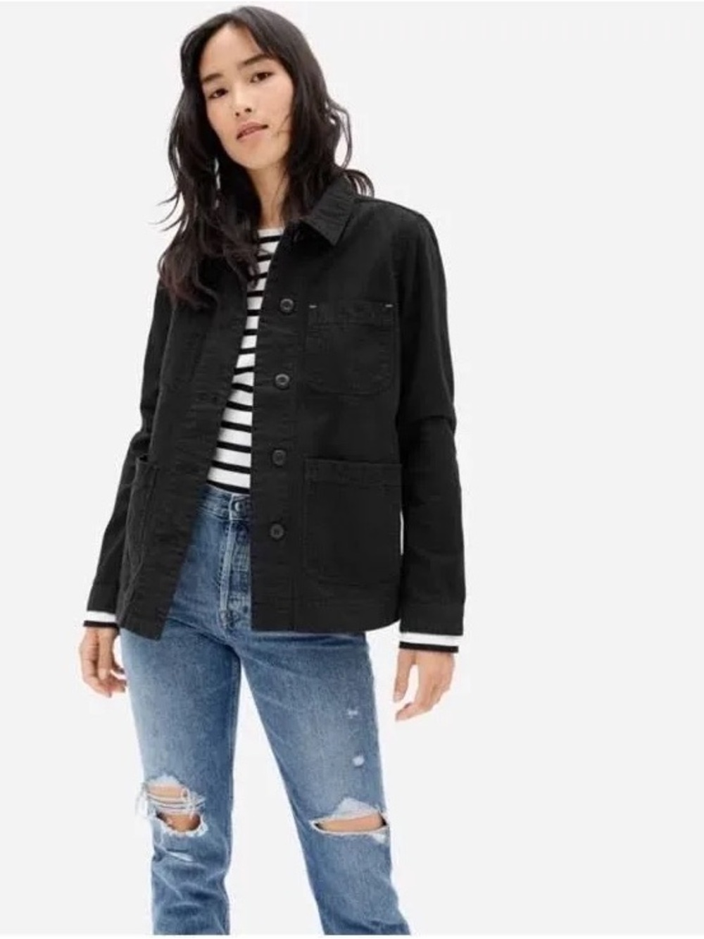 Everlane - The Canvas Chore Jacket - Black